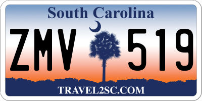 SC license plate ZMV519