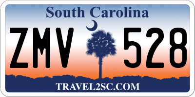 SC license plate ZMV528