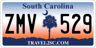 SC license plate ZMV529