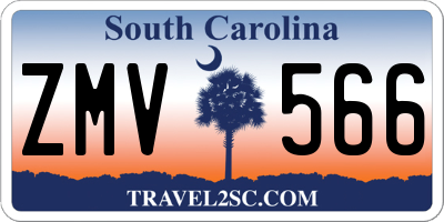SC license plate ZMV566