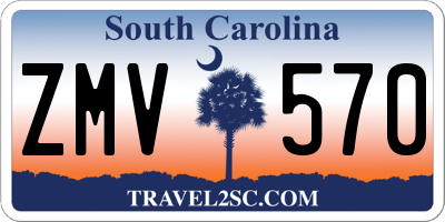 SC license plate ZMV570