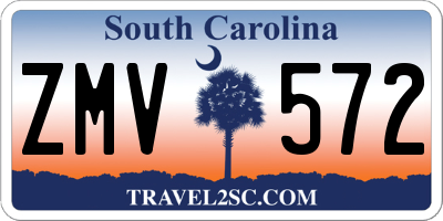 SC license plate ZMV572