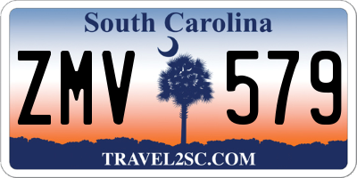 SC license plate ZMV579