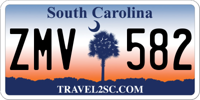SC license plate ZMV582