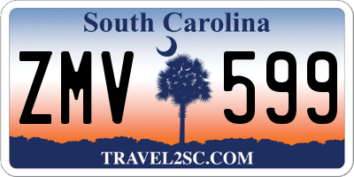SC license plate ZMV599