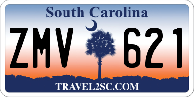 SC license plate ZMV621