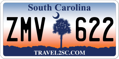 SC license plate ZMV622