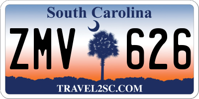 SC license plate ZMV626