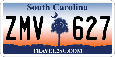 SC license plate ZMV627