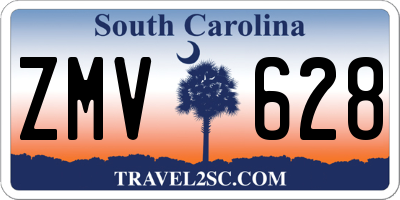 SC license plate ZMV628