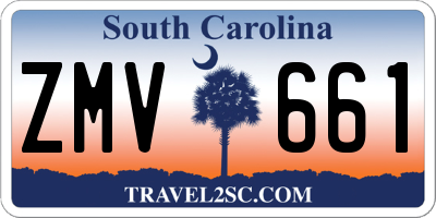 SC license plate ZMV661
