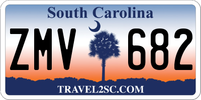 SC license plate ZMV682