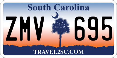 SC license plate ZMV695