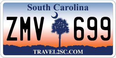 SC license plate ZMV699