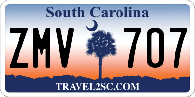 SC license plate ZMV707