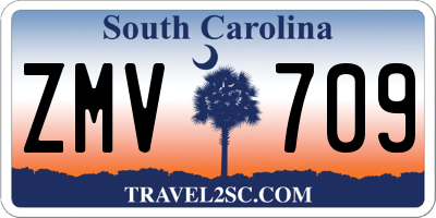 SC license plate ZMV709