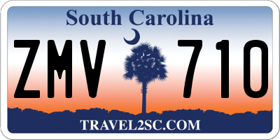 SC license plate ZMV710