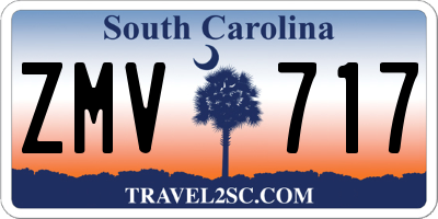 SC license plate ZMV717