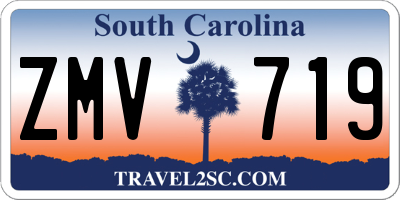SC license plate ZMV719