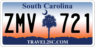 SC license plate ZMV721