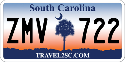 SC license plate ZMV722