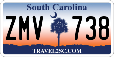 SC license plate ZMV738