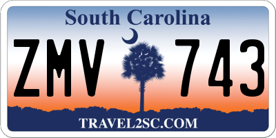 SC license plate ZMV743