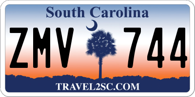 SC license plate ZMV744