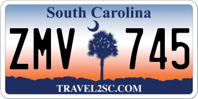 SC license plate ZMV745