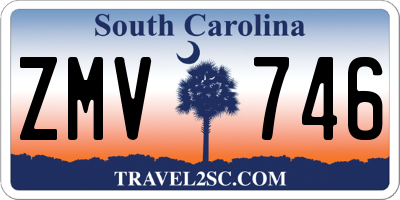 SC license plate ZMV746