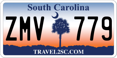 SC license plate ZMV779