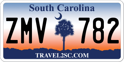 SC license plate ZMV782