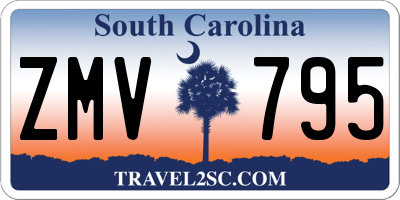 SC license plate ZMV795