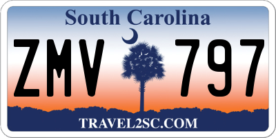 SC license plate ZMV797
