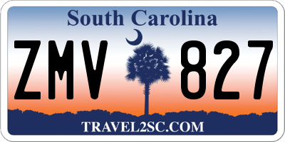 SC license plate ZMV827