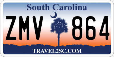 SC license plate ZMV864