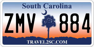 SC license plate ZMV884