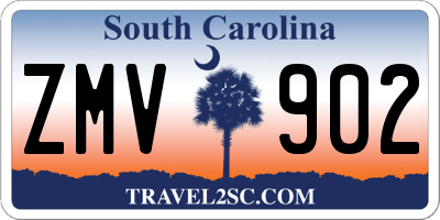 SC license plate ZMV902