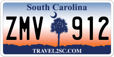 SC license plate ZMV912