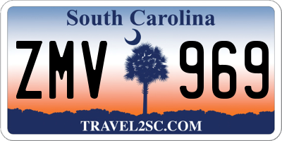 SC license plate ZMV969