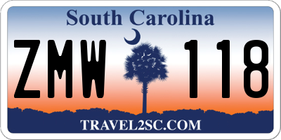 SC license plate ZMW118