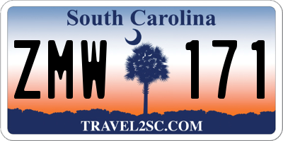SC license plate ZMW171