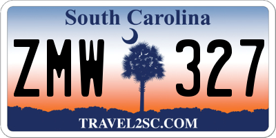 SC license plate ZMW327