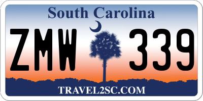 SC license plate ZMW339