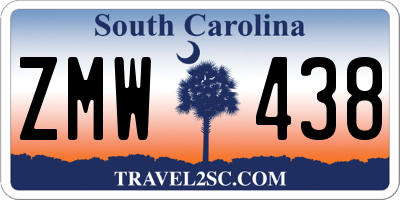 SC license plate ZMW438