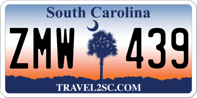 SC license plate ZMW439