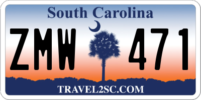 SC license plate ZMW471