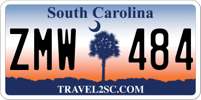 SC license plate ZMW484