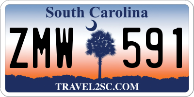 SC license plate ZMW591