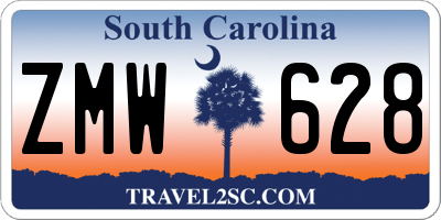 SC license plate ZMW628